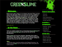 Tablet Screenshot of greenslime.info